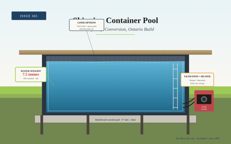 Container Pool Canada Container Pool Canada: Build Reality 2026 | Van Blanc