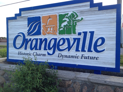 Shipping container delivery to Orangeville, Ontario from Van Blanc Brantford
