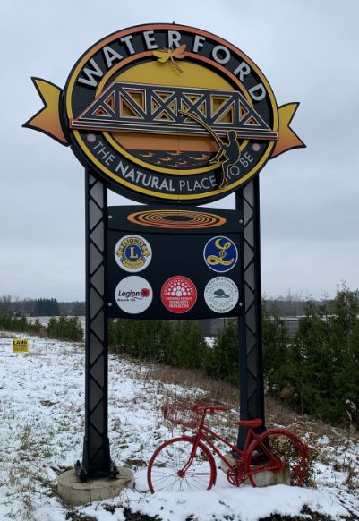 Shipping container delivery to Waterford, Ontario from Van Blanc Brantford