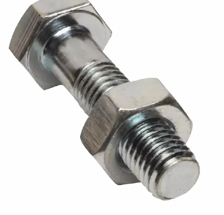 Galvanized M10 x 35 bolts and nuts for container hardware