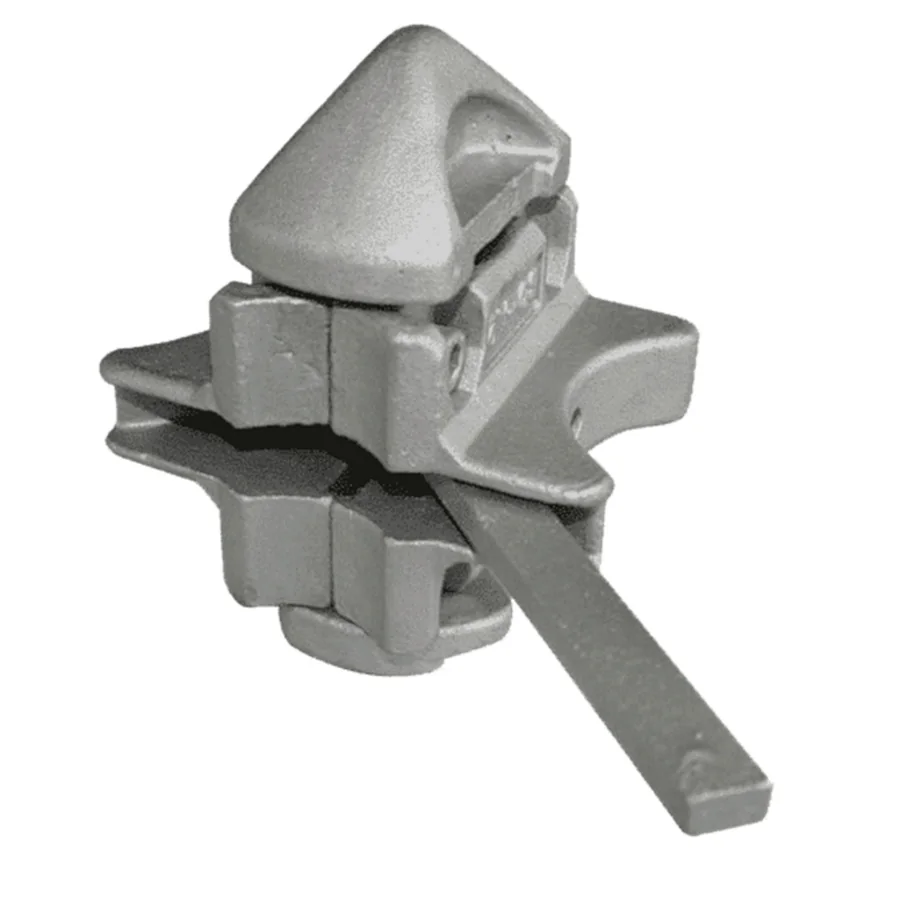 Manual twistlock for stacking shipping containers